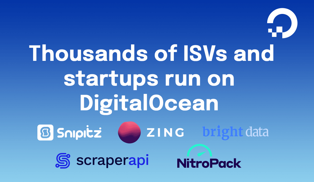 ISVs working with DigitalOcean